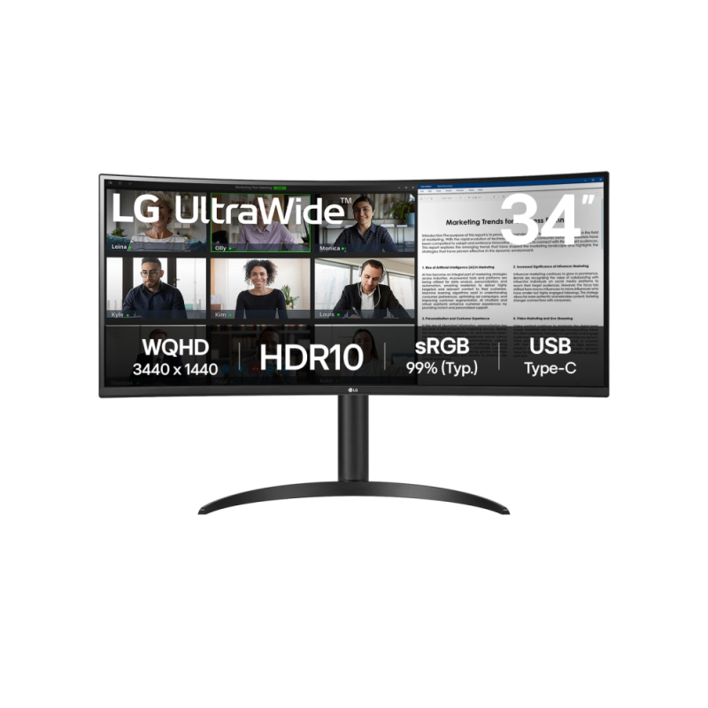 MONITOR CURVO LG ULTRAWIDE 34" QHD HDMI DP MONITOR CURVO LG ULTRAWIDE 34" QHD HDMI DP