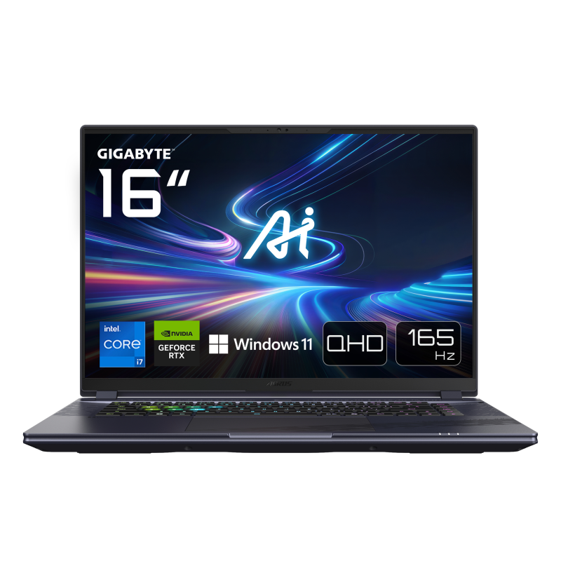 PORTATIL GIGABYTE AORUS 16X ASG-53ESC64SH i7-14650HX-32GB-1TB-RTX4070-16"-W11H