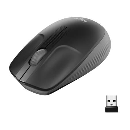 RATON LOGITECH M190 INALAMBRICO NEGRO GRIS
