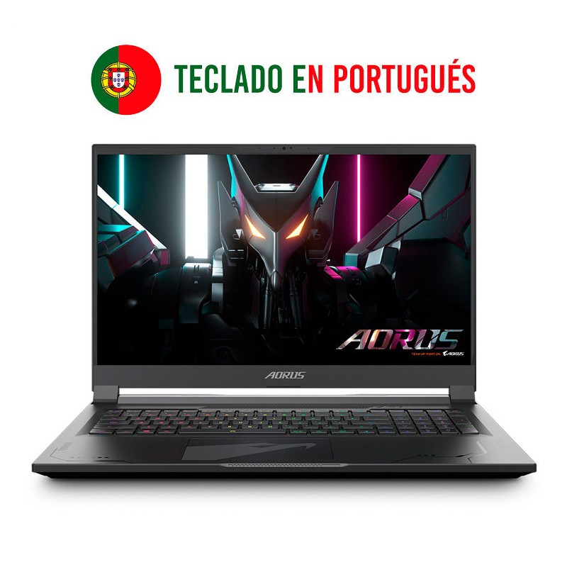 PORTATIL GIGABYTE AORUS 17X AZF-D5PT665SH I9 13980HX 4090 32GB 2TB 17" W11H PORTATIL GIGABYTE AORUS 17X AZF-D5PT665SH I9 13980HX 4090 32GB 2TB 17" W11H