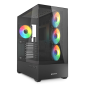 CAJA GAMING SHARKOON AK6 TGV ATX NEGRO 4XVENT 120MM 2XUSB SN FUENTE CAJA GAMING SHARKOON AK6 TGV ATX NEGRO 4XVENT 120MM 2XUSB SN FUENTE
