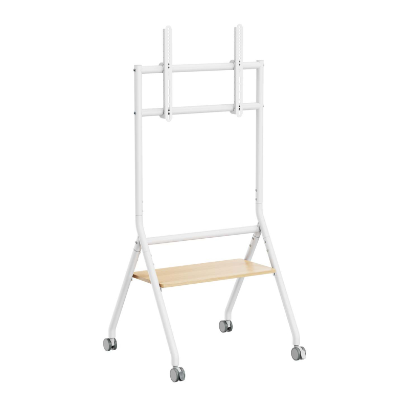 SOPORTE AISENS SUELO RUEDAS BANDEJA PANTALLA 80KG 37-86 BLANCO MADERA SOPORTE AISENS SUELO RUEDAS BANDEJA PANTALLA 80KG 37-86 BLANCO MADERA