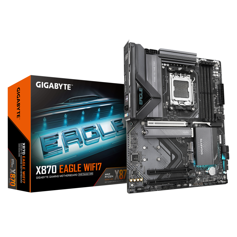 PLACA BASE GIGABYTE X870 EAGLE WIFI7 G10 AM5 ATX 4XDDR5 PLACA BASE GIGABYTE X870 EAGLE WIFI7 G10 AM5 ATX 4XDDR5