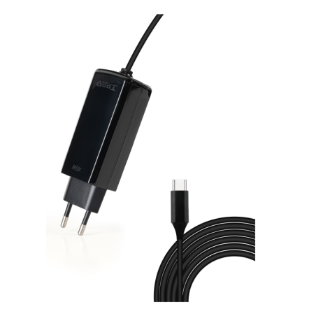 CARGADOR TOOQ PORTATIL GAN USB-C PD 45W CUBICO NEGRO