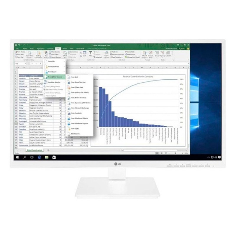 MONITOR LG 23,8" 24BK55YP-W 16:9 IPS HDMI FHD BLANCO MONITOR LG 23,8" 24BK55YP-W 16:9 IPS HDMI FHD BLANCO