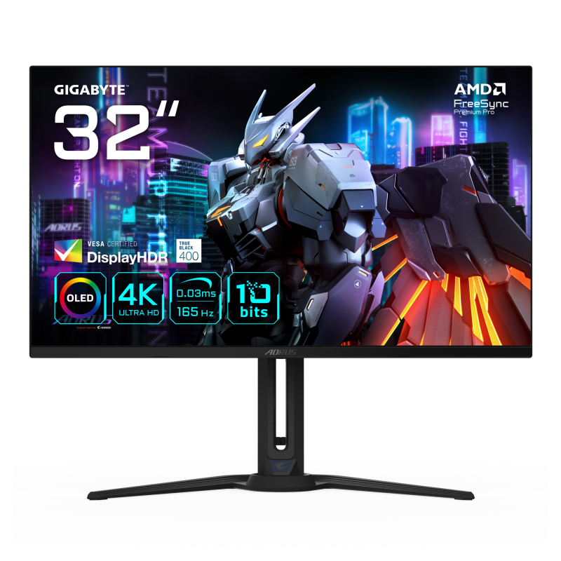 MONITOR GAMING GIGABYTE AORUS FO32U EK1 32" 3840x2160 UHD MONITOR GAMING GIGABYTE AORUS FO32U EK1 32" 3840x2160 UHD