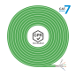 BOBINA CABLE RED AISENS RJ45 LSZH CPR CCA CAT-7 SFTP AWG23 500M VERDE