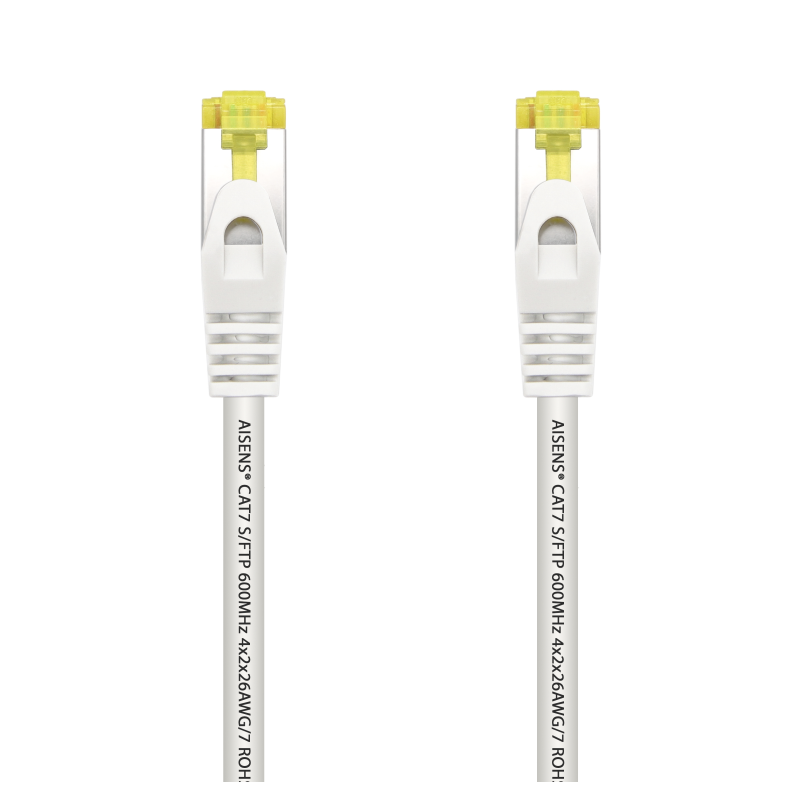 CABLE RED AISENS LATIGUILLO RJ45 LSZH CAT-7 SFTP PIMF 0-5M BLANCO CABLE RED AISENS LATIGUILLO RJ45 LSZH CAT-7 SFTP PIMF 0-5M BLANCO