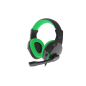 AURICULARES GAMING GENESIS ARGON 100 2-0 MINI JACK NEGRO-VERDE AURICULARES GAMING GENESIS ARGON 100 2-0 MINI JACK NEGRO-VERDE