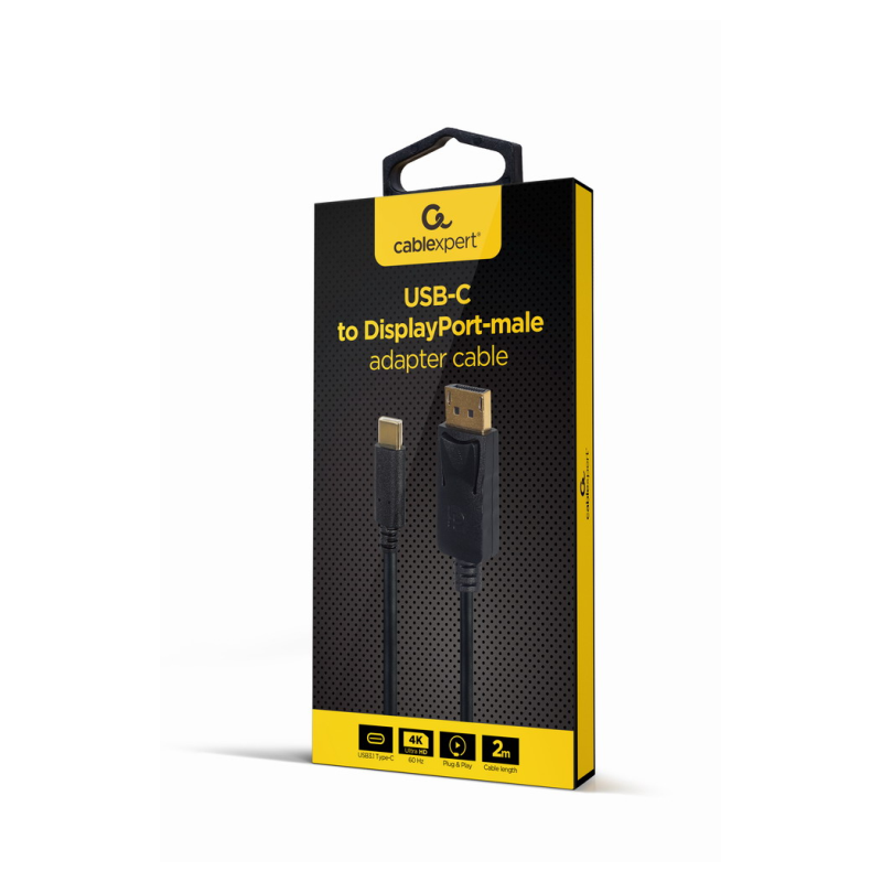 ADAPTADOR USB-C A DISPLAYPORT MACHO 4K 60 HZ 2 M NEGRO