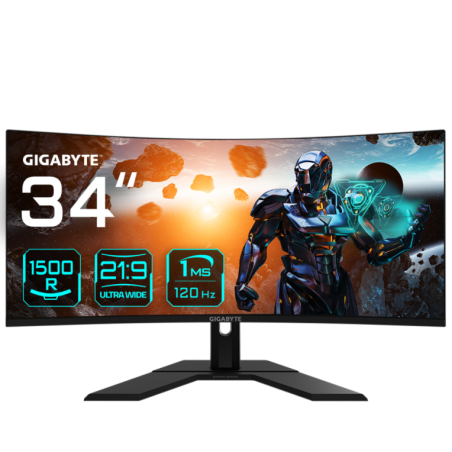 MONITOR GAMING GIGABYTE GS34WQC EK 34" 3440X1440 VA 2K