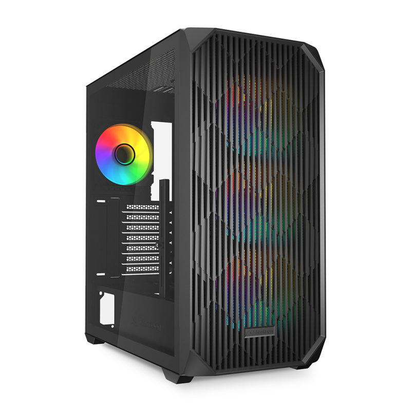 CAJA GAMING SHARKOON AK3 RGB ATX NEGRO 3XVENT 120MM 2XUSB SN FUENTE CAJA GAMING SHARKOON AK3 RGB ATX NEGRO 3XVENT 120MM 2XUSB SN FUENTE