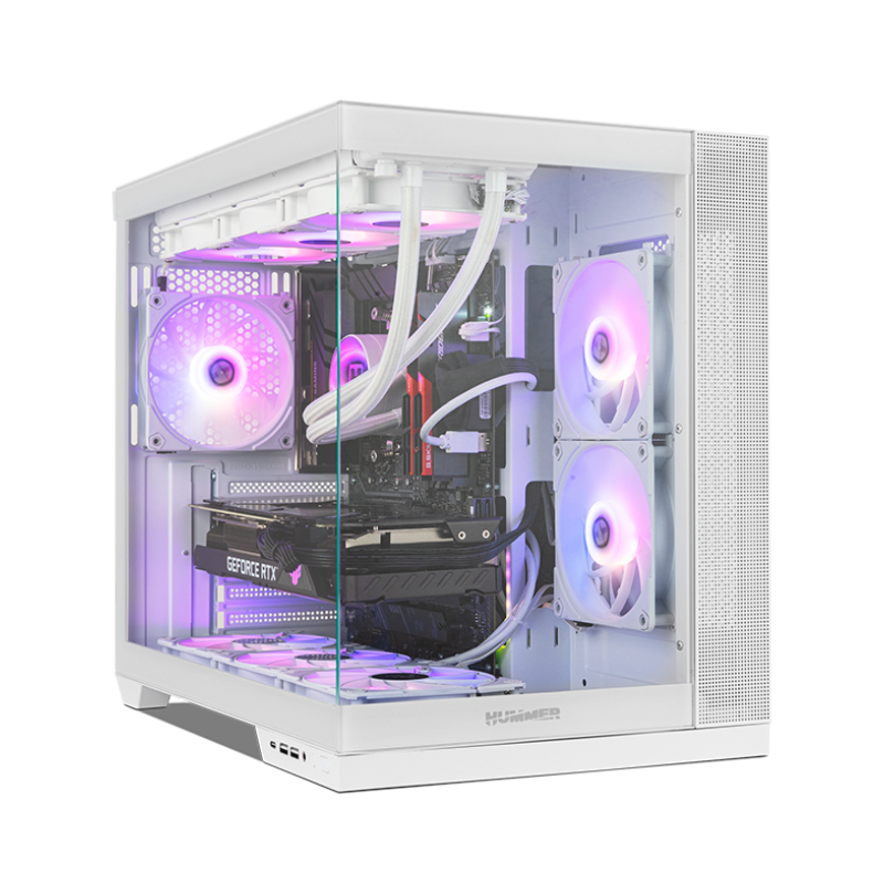 CAJA NOX HUMMER ASTRA NEO SEMITT ATX CRISTAL FRAMELESS BLANCO CAJA NOX HUMMER ASTRA NEO SEMITT ATX CRISTAL FRAMELESS BLANCO