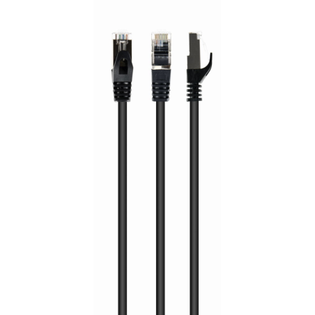 CABLE RED S-FTP GEMBIRD CAT 6A LSZH NEGRO 0,25 M