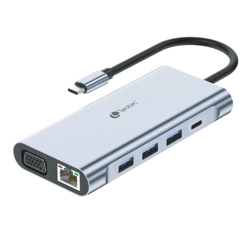 LEOTEC DOCKING STATION 11-1 1USB-C PD100 3USB3-0 1USB-C 1 HDMI 1VGA 1TJSD MCSD LEOTEC DOCKING STATION 11-1 1USB-C PD100 3USB3-0 1USB-C 1 HDMI 1VGA 1TJSD MCSD