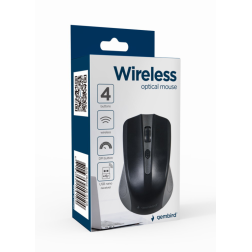 RATON OPTICO INALAMBRICO GEMBIRD, GRIS ESPACIAL-NEGRO
