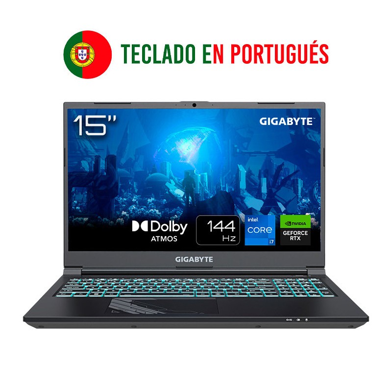 PORTATIL GIGABYTE G5 MF5-H2PT354KD i7-13620H 4050 16GB 1TB 15,4" DOS PORTATIL GIGABYTE G5 MF5-H2PT354KD i7-13620H 4050 16GB 1TB 15,4" DOS