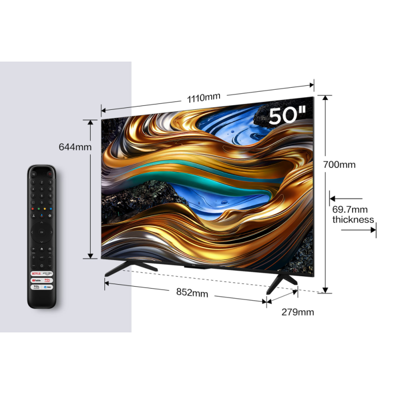 TV TCL 50" 50P755 UHD GOOGLETV DOLBY ATMOS TV TCL 50" 50P755 UHD GOOGLETV DOLBY ATMOS