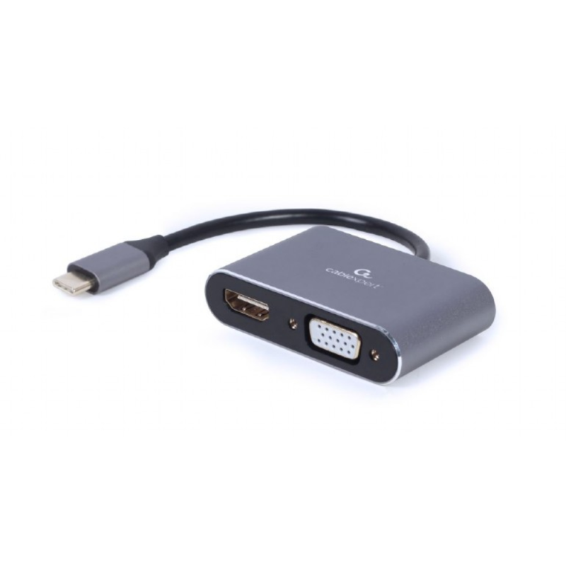 ADAPTADOR DE PANTALLA GEMBIRD USB TIPO C A HDMI , VGA, GRIS ESPACIAL ADAPTADOR DE PANTALLA GEMBIRD USB TIPO C A HDMI , VGA, GRIS ESPACIAL