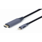 CABLE ADAPTADOR DE PANTALLA GEMBIRD USB TIPO C A HDMI, GRIS ESPACIAL, 1,8 M CABLE ADAPTADOR DE PANTALLA GEMBIRD USB TIPO C A HDMI, GRIS ESPACIAL, 1,8 M