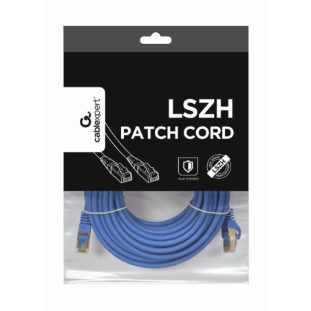 CABLE RED S-FTP GEMBIRD CAT 6A LSZH AZUL 10 M