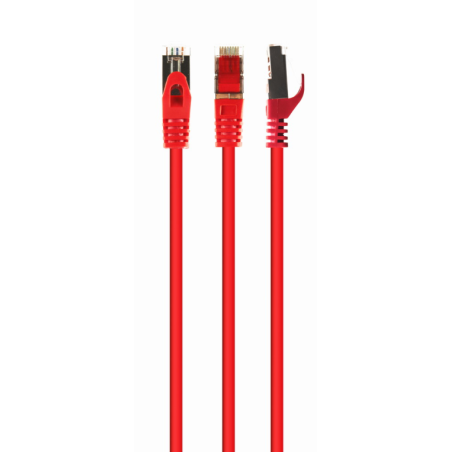 CABLE RED S-FTP GEMBIRD CAT 6A LSZH ROJO 0,5 M