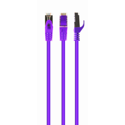CABLE RED S-FTP GEMBIRD CAT 6A LSZH VIOLETA 0,5 M