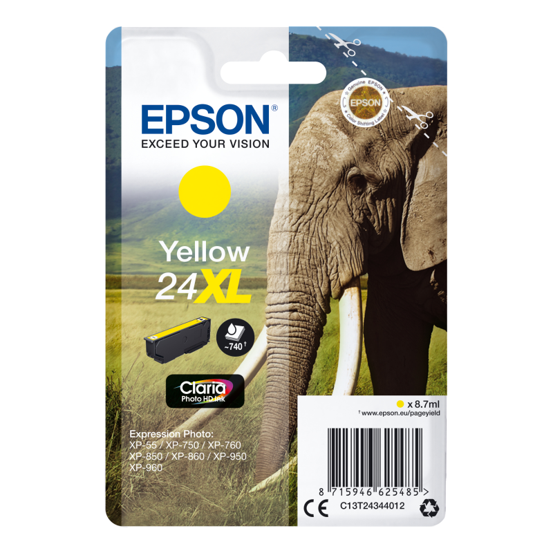 TINTA EPSON 24XL AMARILLO TINTA EPSON 24XL AMARILLO