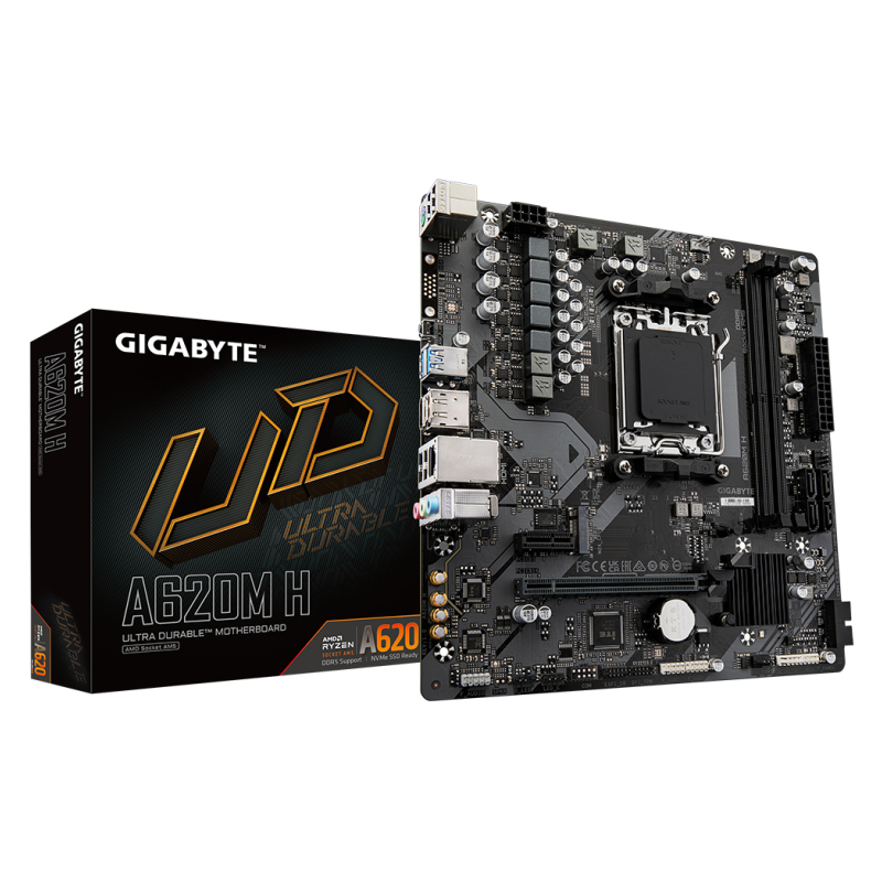 PLACA BASE GIGABYTE A620M H AM5 MATX 2XDDR5 PLACA BASE GIGABYTE A620M H AM5 MATX 2XDDR5