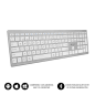TECLADO SUBBLIM KEYBOARD BLUETOOTH PURE EXTENDED SILVER TECLADO SUBBLIM KEYBOARD BLUETOOTH PURE EXTENDED SILVER