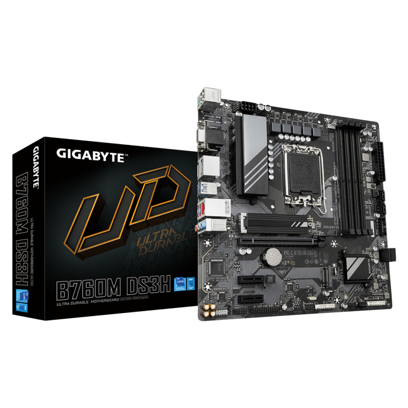 PLACA BASE GIGABYTE 1700 B760M DS3H DDR4 1-0