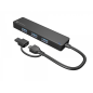 HUB NATEC MAYFLY USB-C 3-0 4 PUERTOS + ADAPTADOR USB-A HUB NATEC MAYFLY USB-C 3-0 4 PUERTOS + ADAPTADOR USB-A
