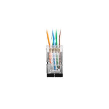 CONECTOR LANBERG CAT-6 FTP 8P8C PASS THROUGH TYPE PACK 20 UDS