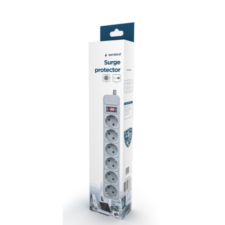 REGLETA GEMBIRD 6 TOMAS PROTECCION ANTIPICOS BLANCA 1,5M