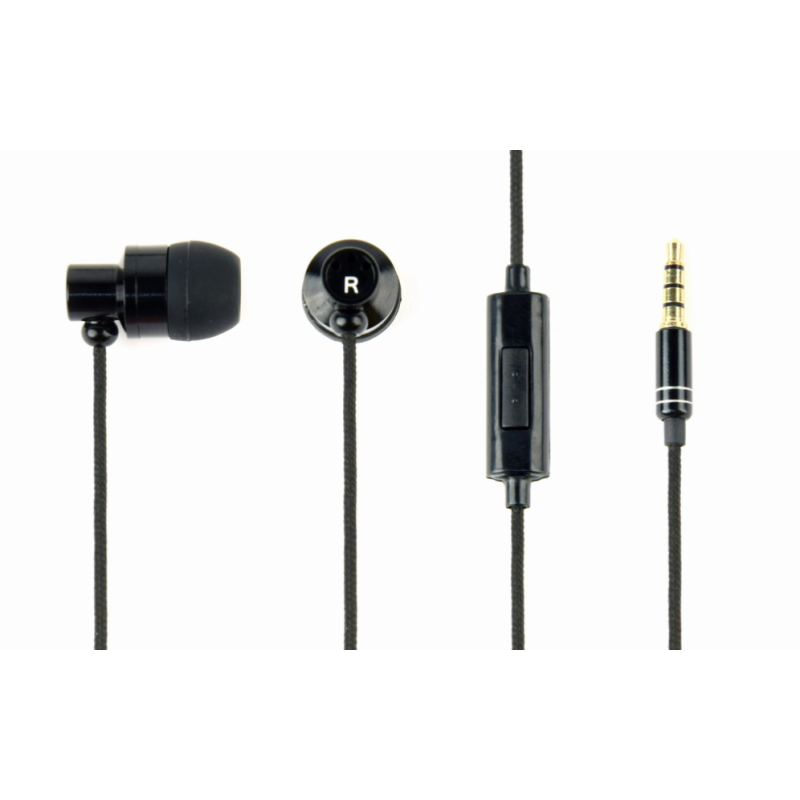 AURICULARES METÁLICOS GEMBIRD CON MICROFONO, "PARIS", NEGROS AURICULARES METÁLICOS GEMBIRD CON MICROFONO, "PARIS", NEGROS