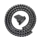 ORGANIZADOR CABLE AISENS EN ESPIRAL 25MM NEGRO 1-0M