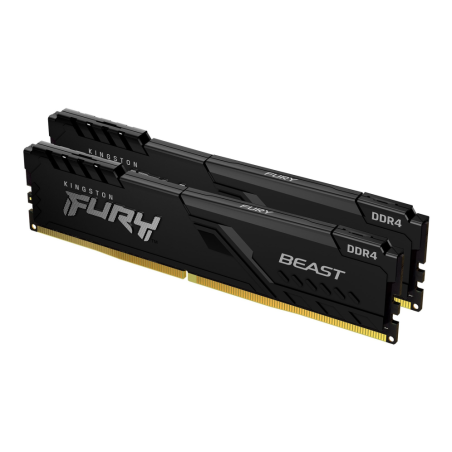 DDR4 KINGSTON 2x 8GB 3200 FURY BEAST NEGRO