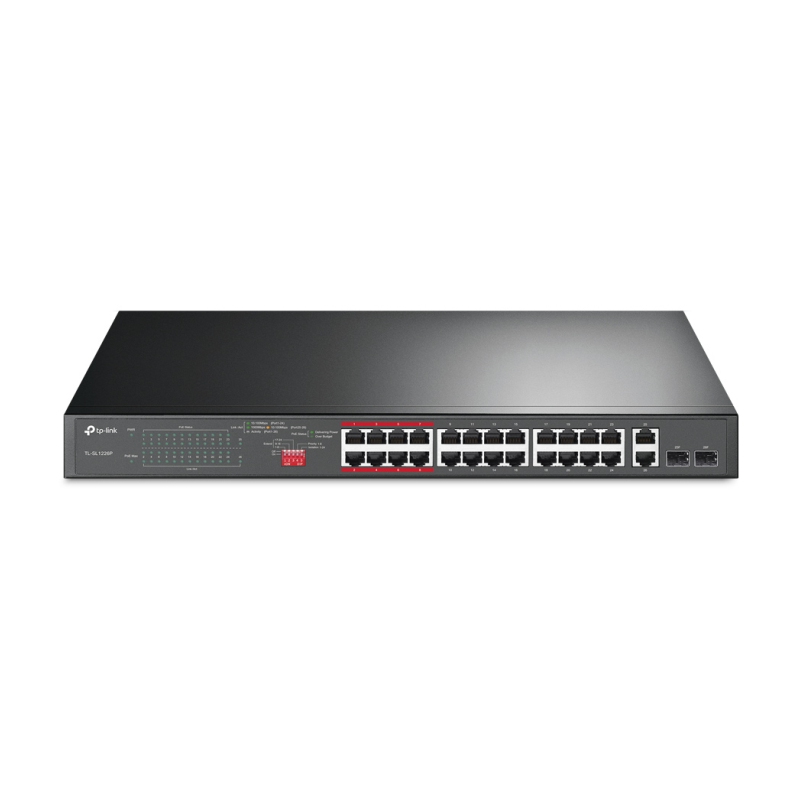 SWITCH TP LINK TL-SL1226P - 24xFAST POE+, 2x1G POE+, 2xSFP, 250W SWITCH TP LINK TL-SL1226P - 24xFAST POE+, 2x1G POE+, 2xSFP, 250W