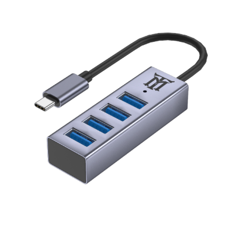 HUB MAILLON PREMIUM TIPO C 3-1 TO USB 3-2 ALUMINIO 4-1 HUB MAILLON PREMIUM TIPO C 3-1 TO USB 3-2 ALUMINIO 4-1