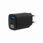 CARGADOR RAPIDO USB GEMBIRD DE 2 PUERTOS Y 30 W, LCD, NEGRO CARGADOR RAPIDO USB GEMBIRD DE 2 PUERTOS Y 30 W, LCD, NEGRO