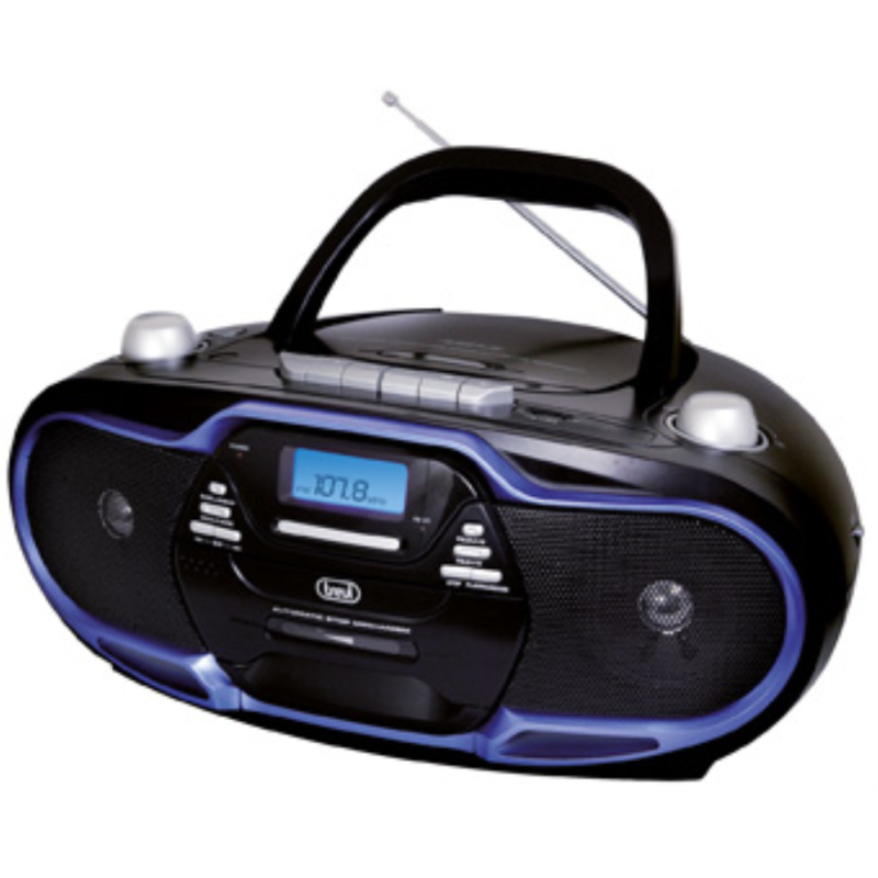 RADIO CASSETTE TREVI CMP 574 USB PORTAB- RADIO REC- CD PLAYER +USB BLUE RADIO CASSETTE TREVI CMP 574 USB PORTAB- RADIO REC- CD PLAYER +USB BLUE