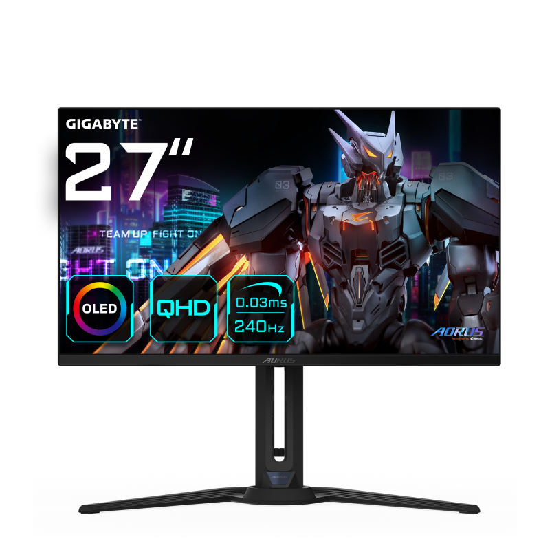 MONITOR GAMING GIGABYTE FO27Q2 27" OLED 2560X1440 QHD MONITOR GAMING GIGABYTE FO27Q2 27" OLED 2560X1440 QHD