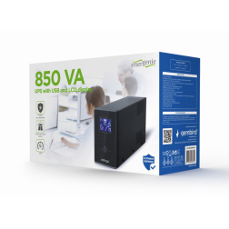 UPS GEMBIRD CON USB Y DISPLAY LCD 850 VA NEGRO