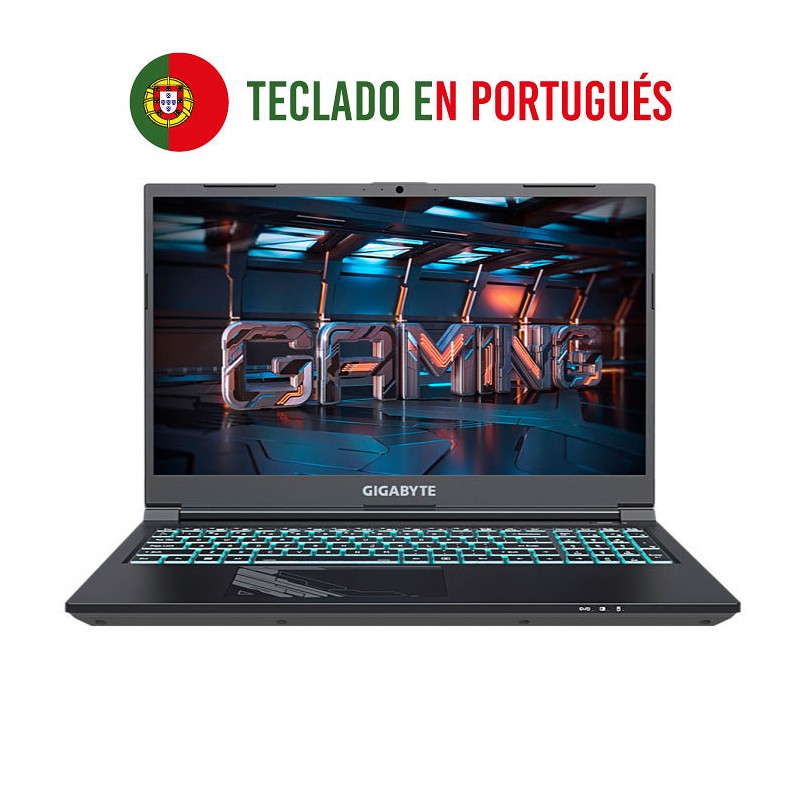 PORTATIL GIGABYTE G5 KF5-53PT353SD I5-13500H 4060 16GB DDR5 512GB 15,4" DOS PORTATIL GIGABYTE G5 KF5-53PT353SD I5-13500H 4060 16GB DDR5 512GB 15,4" DOS