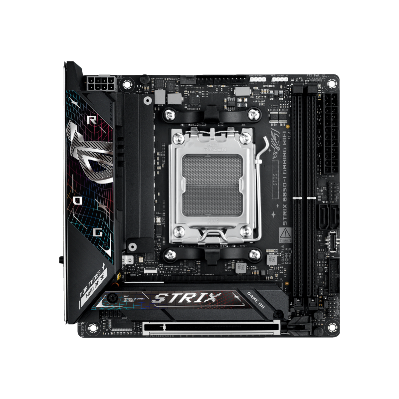 PLACA BASE ASUS ROG STRIX B850-I GAMING WIFI PCI-E x16 Gen5, M-2 Gen5 PLACA BASE ASUS ROG STRIX B850-I GAMING WIFI PCI-E x16 Gen5, M-2 Gen5