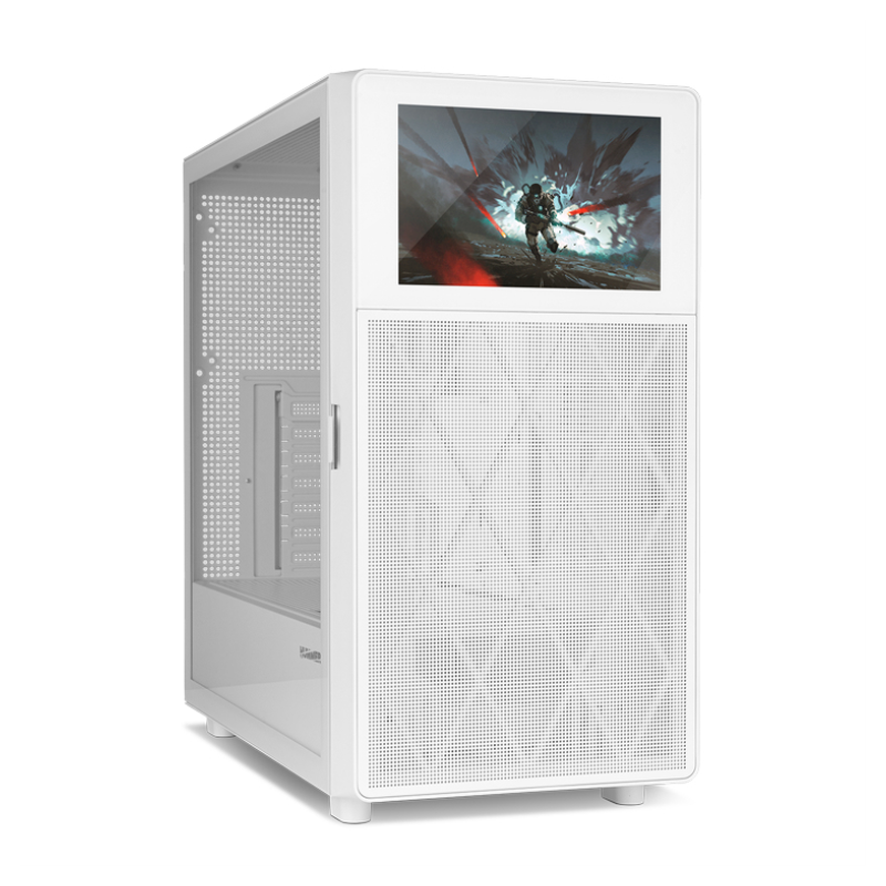 CAJA ATX NOX HUMMER BIOS PANTALLA LCD 8'' BLANCO CAJA ATX NOX HUMMER BIOS PANTALLA LCD 8'' BLANCO