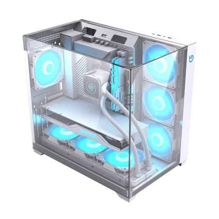 CAJA ATX HIDITEC GAMING SKY WHITE USB 3-1 TYPE-C