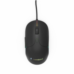 RATON GEMBIRD USB ILUMINADO 2400 DPI NEGRO 6 BOTONES