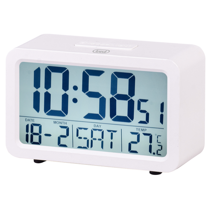 RELOJ DESPERTADOR TREVI SLD 3P60 DIGITAL ALARM CLOCK WHITE RELOJ DESPERTADOR TREVI SLD 3P60 DIGITAL ALARM CLOCK WHITE