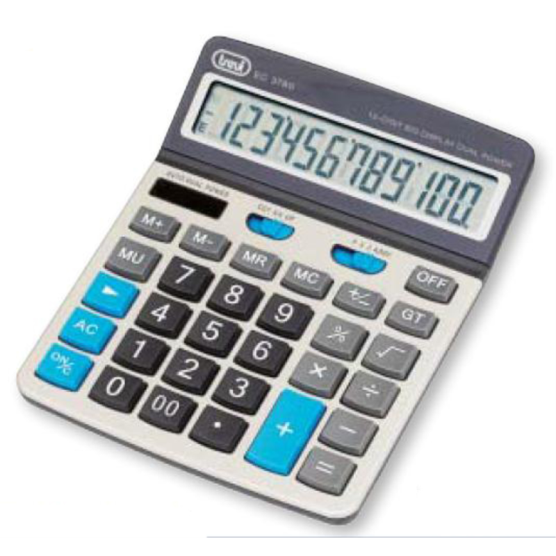 CALCULADORA TREVI EC 3780 12C DESK ELECTRONIC CALCULATOR SILVER CALCULADORA TREVI EC 3780 12C DESK ELECTRONIC CALCULATOR SILVER